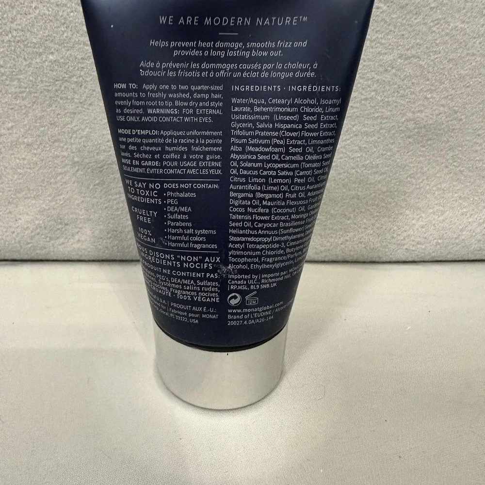 Monat Blow Out Cream‎ Infused w/ AVEC Rejuvenique 4 oz 118 ml - NEW SEALED